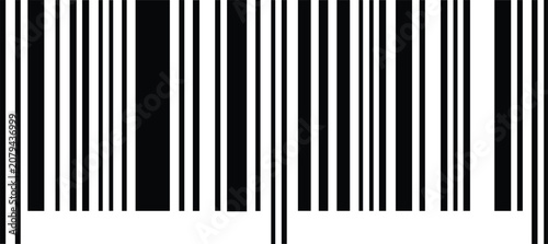 Konstfotografi High-resolution vector barcode illustration, linear Code 128 style, retail and l