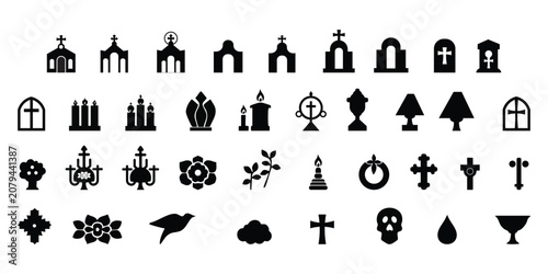 Dia dos Finados icon vector illustration