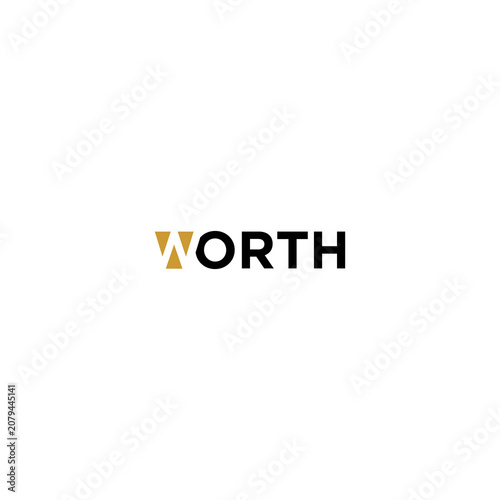 Letter W Logo with V-Shape Composition