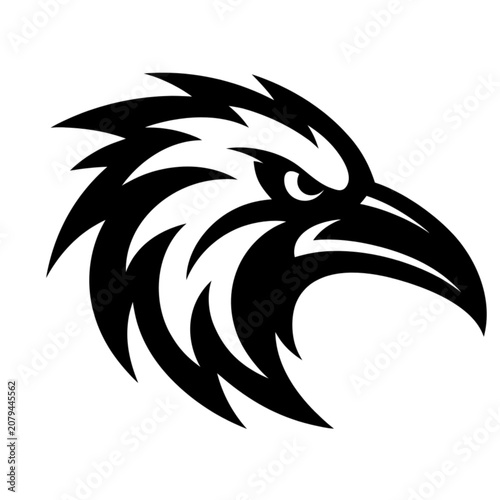 Black and white engraving style illustration of a red kite bird of prey flying with wings spread