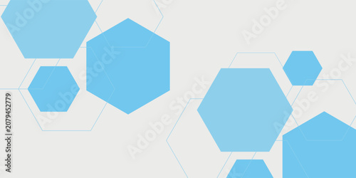 Abstract.modern blue hexagon banner background. Eps10 vector