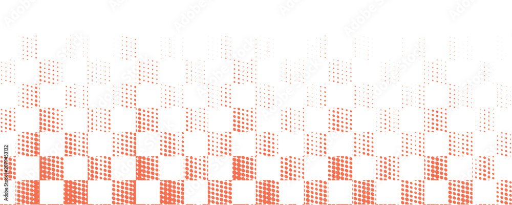 Obraz premium Red & White Checkered Flag, Race flag logo icon, modern simple design illustration vector template