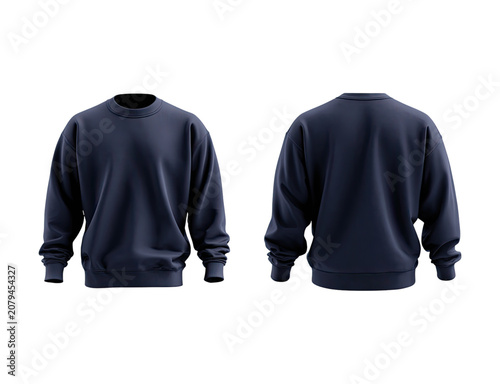navy blue crew neck sweatshirt