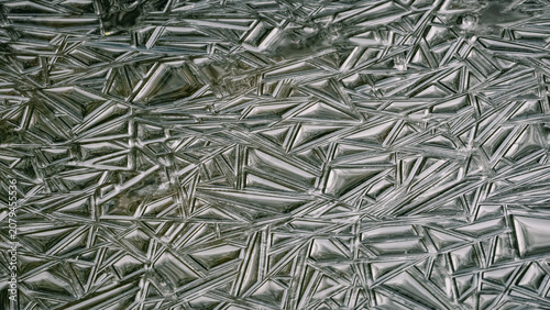 Fotografia Geometrische Formen im Eis