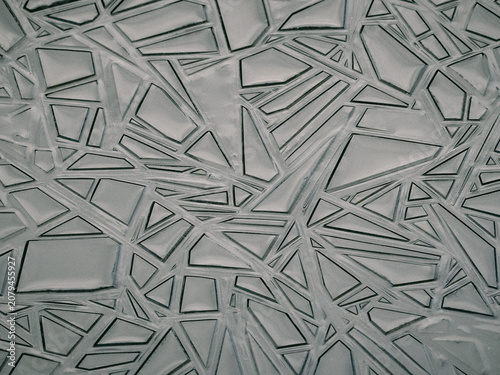 Photos Geometrische Formen im Eis