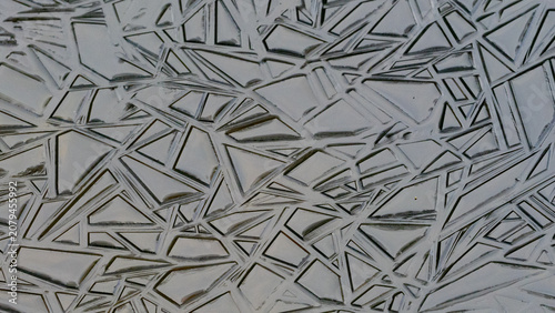 Cuadro en lienzo Geometrische Formen im Eis
