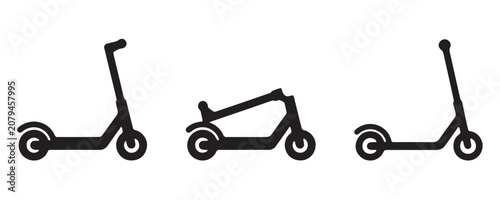 Modern Electric Scooter for Eco Friendly Urban Transportation Concept Vector