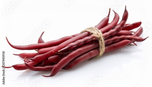Isolated Bunch Of Red Beans On White Background