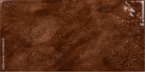 Tableau sur toile A close-up texture of rich, dark chocolate with a glossy, slightly marbled finish, hinting at a decadent culinary experience