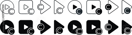 Foto Copyright icon suitable