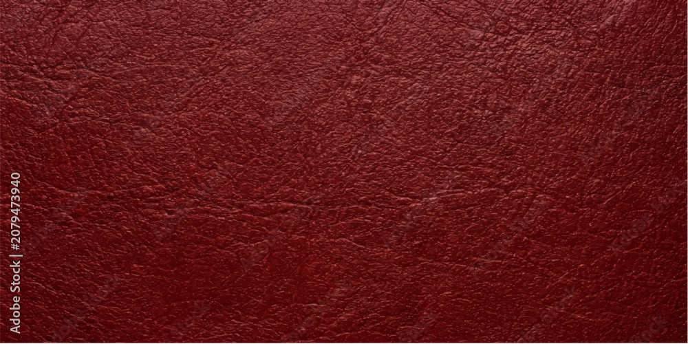 Fototapeta premium Deep red leather texture with a subtle grain and a rich, luxurious feel, perfect for backgrounds and design elements.