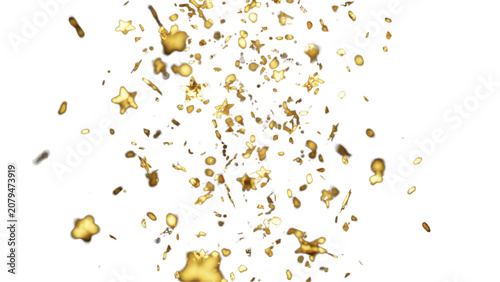 Fényképezés Falling colorful confetti pieces in mid-air celebration Vector