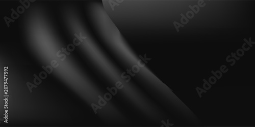 Dark black background, elegant metallic abstract, rough textured black gradient.
