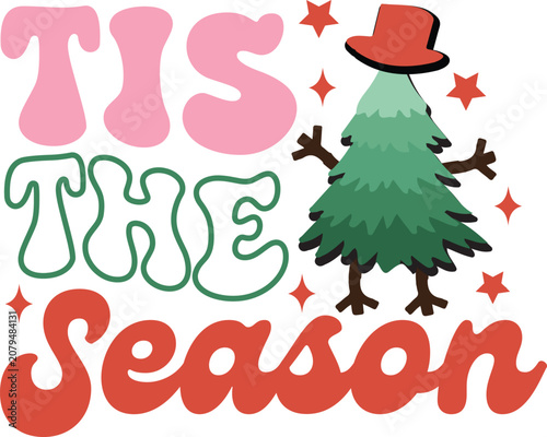 Tis the Season Retro design