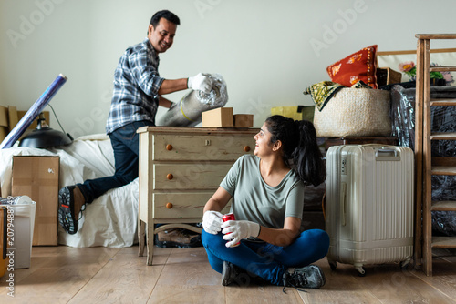 Photography Couple moving into new home