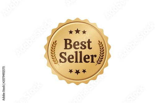 Golden Best Seller Badge