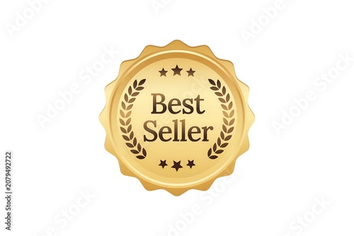 Golden Best Seller Badge