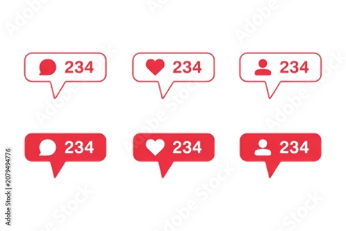 Social Media Engagement Icons
