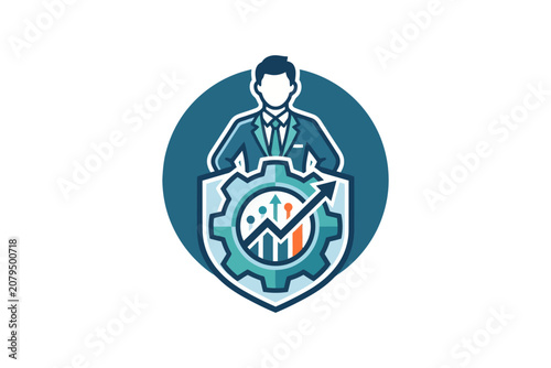 Business Growth Strategy Badge Design
