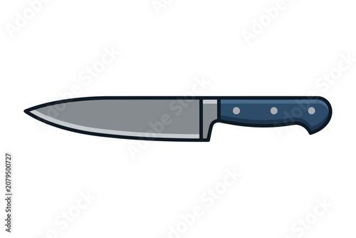 Chef Knife Vector Illustration