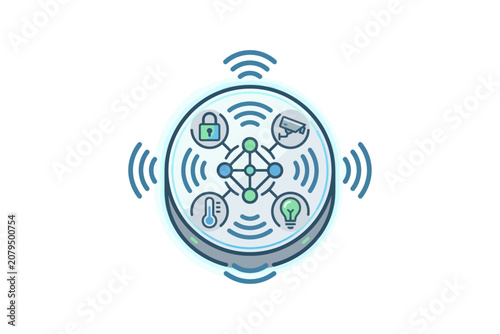 Smart Home Hub Icon Set