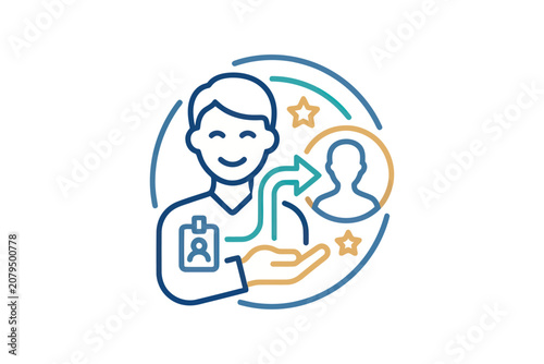 Referral Program Concept Icon
