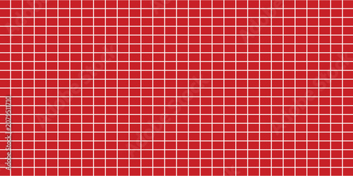 Tableau sur toile White gird lines pattern red abstract background