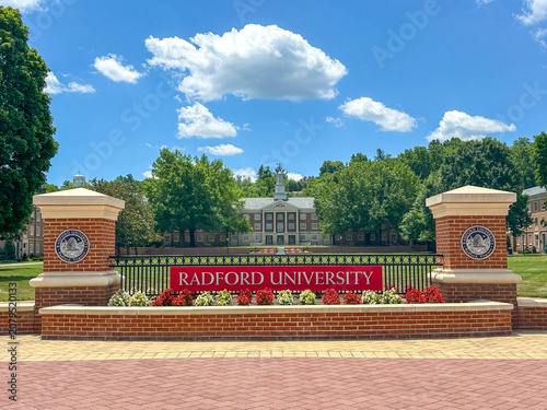 Moffett Hall on the campus of Radford University