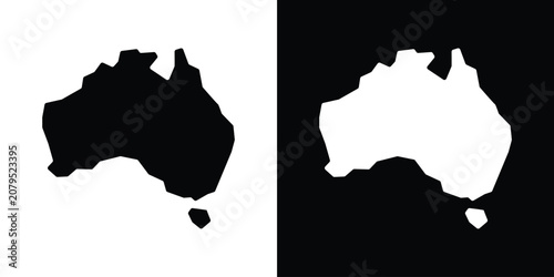 Tableau sur toile Australia map icon