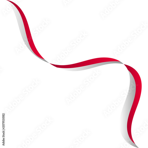 Indonesian Flag Ribbon
