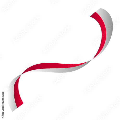 Indonesian Flag Ribbon