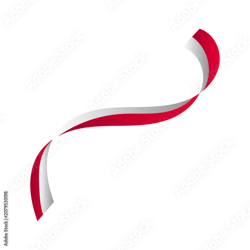 Indonesian Flag Ribbon