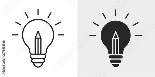 Obraz na płótnie Creative Process Icon represents the workflow of developing ideas from concept to completion
