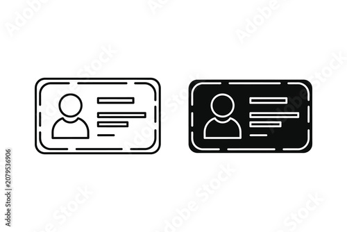 Customer service representative icons vector line illustration