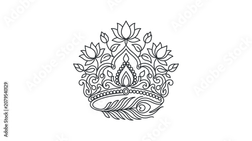 Intricate Crown Jewelry Headpiece Design.
