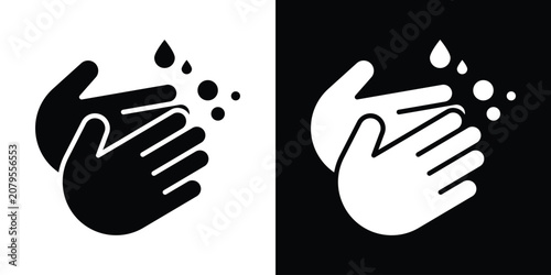Obraz na plátně Wash your hands icon