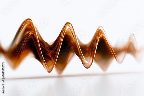 Exploration of Tone and Vibration Showing Musical Frequency Creating Harmony in a Visual Abstract Concept