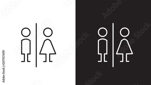 Fotografie Simple Toilet Sign