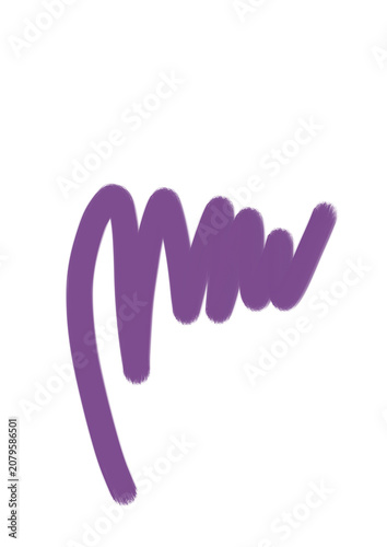scrible purple motof brush for acsesories