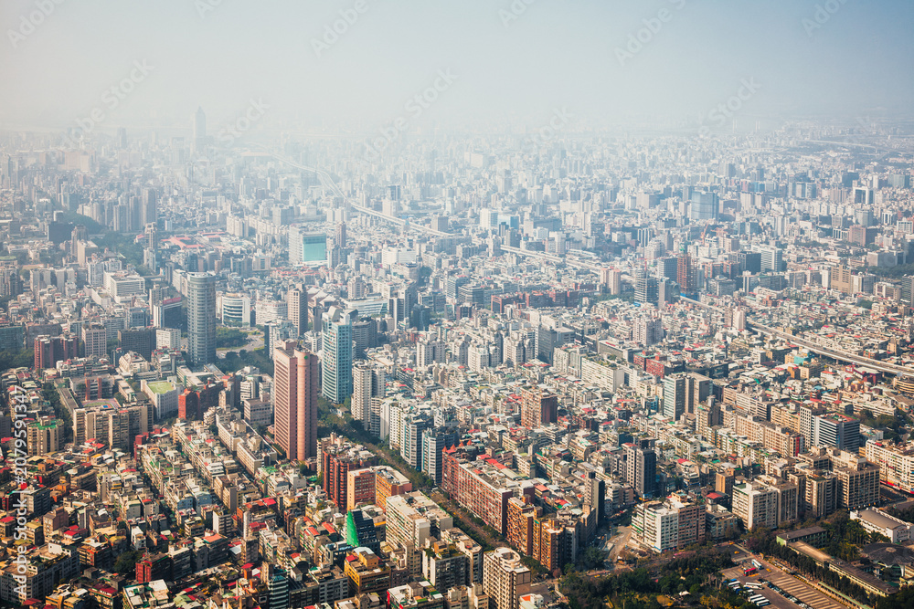 Obraz premium Broad Taipei city view Taiwan
