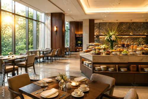 Luxury Hotel Breakfast Interior