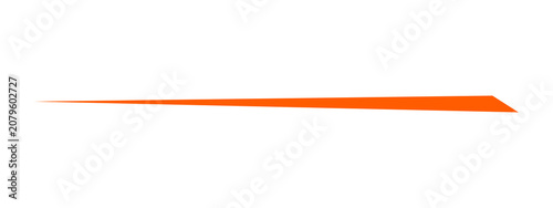 Long sharp orange triangle shape graphic element