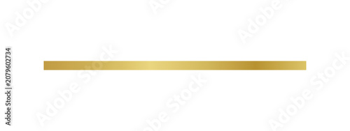 Horizontal gold line with gradient texture