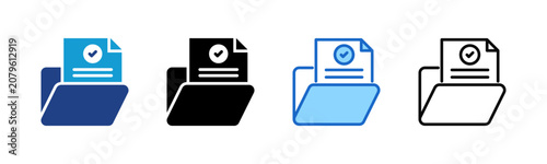 Multiple style collection icon of Document Management