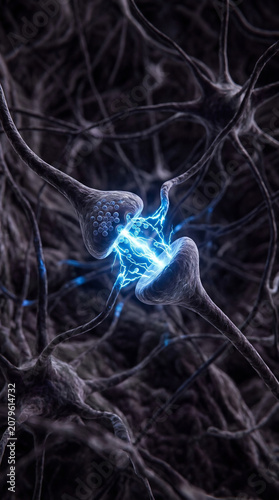 Glowing microscopic organic cell network, scientific medical abstract biology texture background, vertical overlay