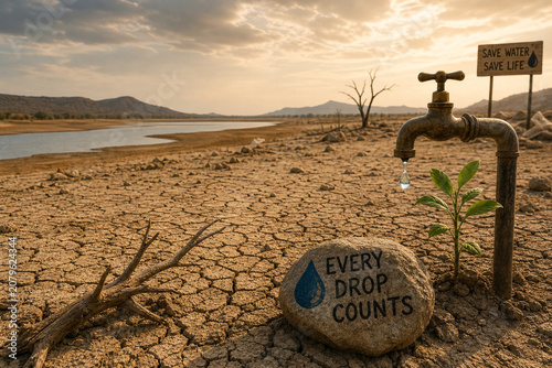 Save Water, Every Drop Counts for Life