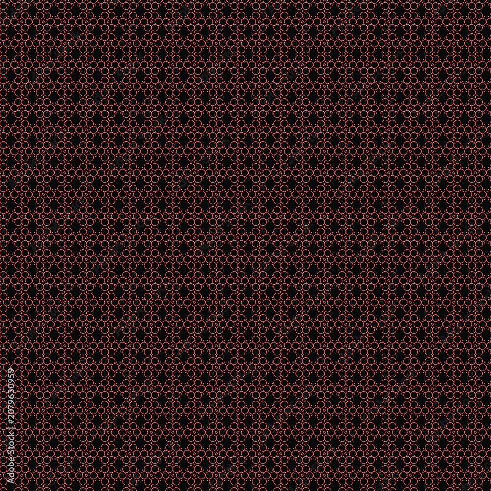 Fototapeta premium Seamless Floral Pattern Black Red Bold Background