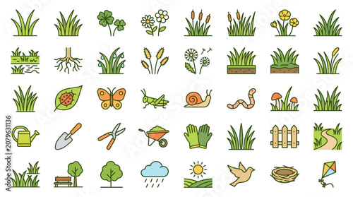Garden and Nature Icon Set