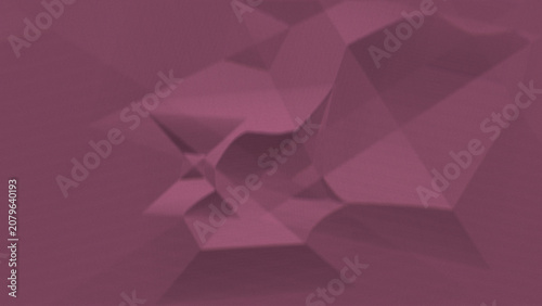 Abstract geometric background featuring dark purple triangular shapes with soft lighting and subtle grainy texture effects