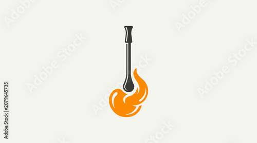 Photos Burning Guitar Headstock on Fire.